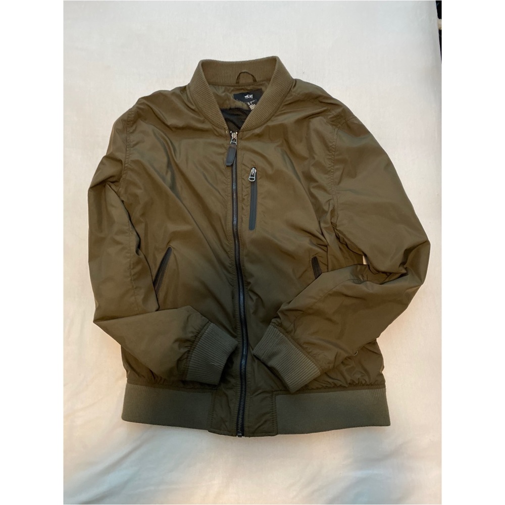 H&M Olive Bomber Jacket